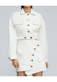 ACLER AUSTRALIA - Jeansowa kurtka Westcroft. Typ kołnierza: kołnierzyk klasyczny. Kolor: biały. Materiał: jeans. Długość rękawa: długi rękaw. Długość: długie. Styl: klasyczny
