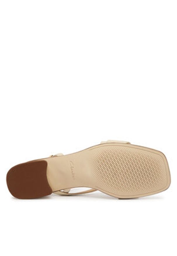 Clarks Sandały Serina35 Strap 26186118 Écru. Kolor: kremowy. Materiał: skóra