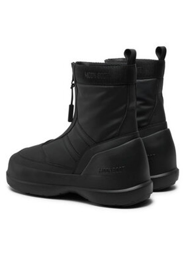 Moon Boot Śniegowce Luna Zip Boot 80D2480010 Czarny. Kolor: czarny. Materiał: materiał