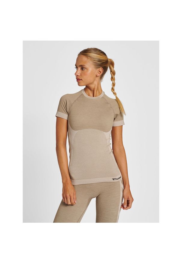 Koszulka damska Hummel Clea. Kolor: szary, brązowy, wielokolorowy. Sport: piłka nożna