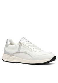 Geox Sneakersy D Bulmya D65NQB 05411 C1000 Biały. Kolor: biały. Materiał: skóra #4