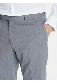 BOSS Garnitur H-Huge 50546087 Szary Slim Fit. Kolor: szary. Materiał: wełna, syntetyk #11