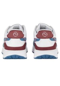 Puma - Męskie Skórzane Buty Sportowe Runtamed Plus. Kolor: niebieski, wielokolorowy, biały. Materiał: skóra. Sport: turystyka piesza