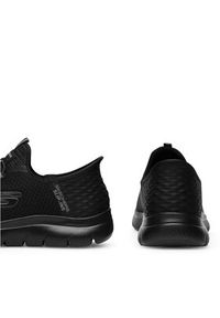 skechers - Skechers Sneakersy SUMMITS SLIP INS 232457 BBK Czarny. Kolor: czarny