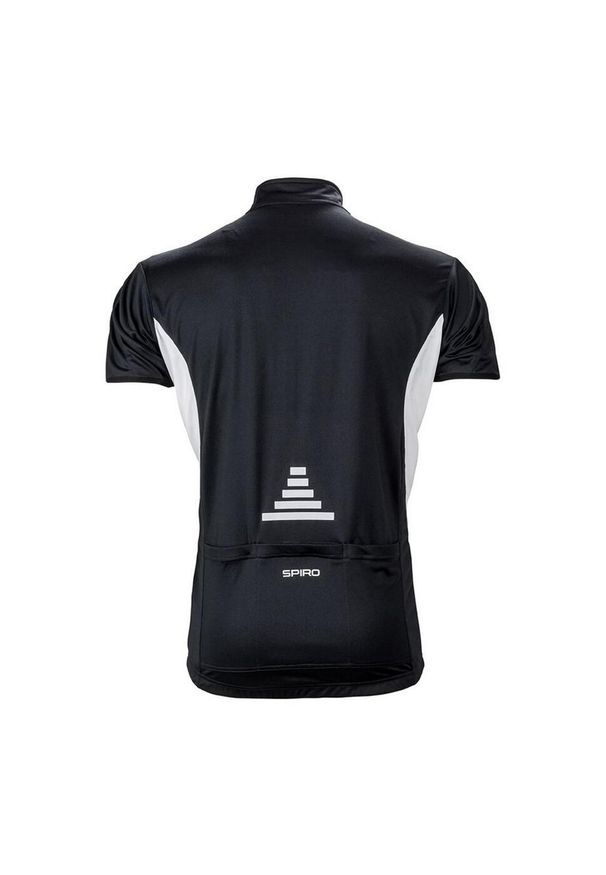 SPIRO - Męska Kurtka Bikewear Full Zip Performance Jacket. Kolor: biały, wielokolorowy, czarny