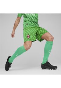 Puma - Szorty bramkarskie AC Milan PUMA Grassy Green. Kolor: zielony