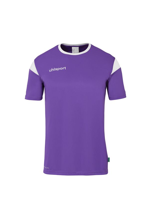 UHLSPORT - Koszulka Uhlsport Squad 27. Kolor: biały, fioletowy, wielokolorowy. Materiał: jersey. Wzór: kolorowy, napisy