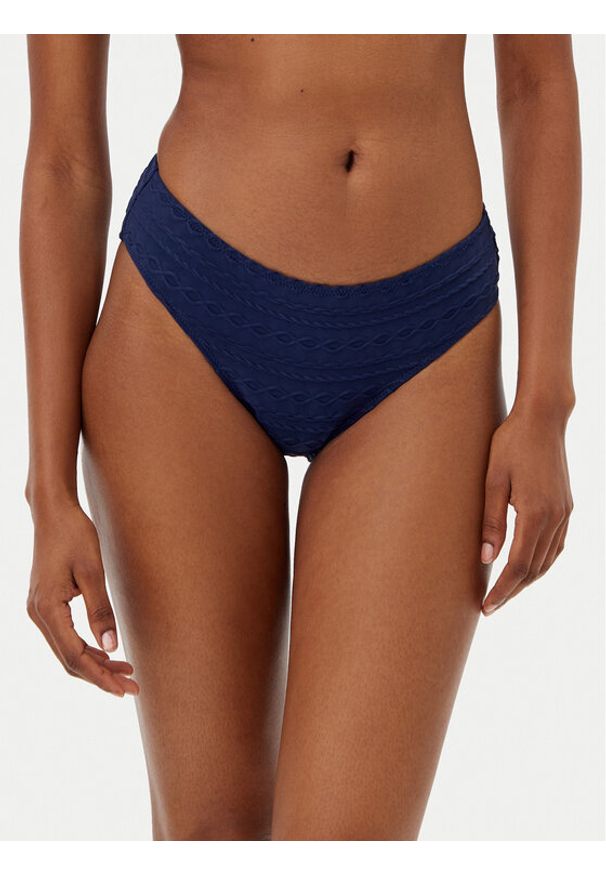 SELMARK - Selmark Dół od bikini BM002 Granatowy. Kolor: niebieski. Materiał: syntetyk