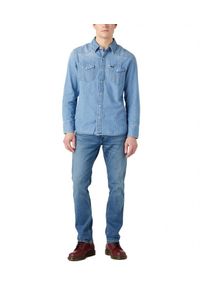 Wrangler - WRANGLER GREENSBORO MĘSKIE SPODNIE JEANSOWE SHAKER W15Q84351