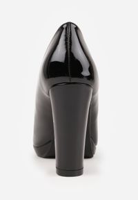 Born2be - Czarne Klasyczne Czółenka Vices na Obcasie ze Skórzaną Wkładką Ravalitha. Kolor: czarny. Materiał: skóra. Obcas: na obcasie. Styl: klasyczny. Wysokość obcasa: średni #3