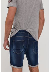 Brave Soul Szorty jeansowe męskie. Okazja: na co dzień. Kolor: niebieski. Materiał: jeans. Styl: casual #2