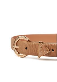 Guess Pasek Damski BW9071 P4125 Beżowy. Kolor: beżowy. Materiał: skóra