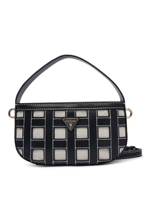 Guess Torebka Frankie Mini HWWG97 36770 Czarny. Kolor: czarny. Materiał: skórzane