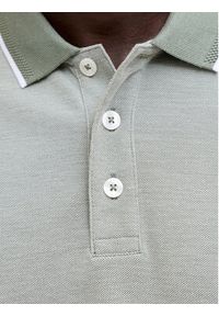 Jack & Jones Polo Blualves 12274681 Zielony jasny Regular Fit. Typ kołnierza: polo. Kolor: zielony. Materiał: bawełna #7