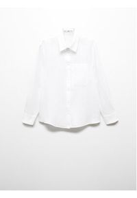 mango - Mango Koszula Lino 67085722 Biały Regular Fit. Kolor: biały. Materiał: len #4