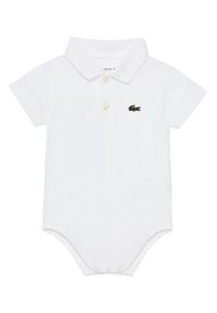 Lacoste Body dziecięce 4J8412 Biały. Kolor: biały. Materiał: bawełna
