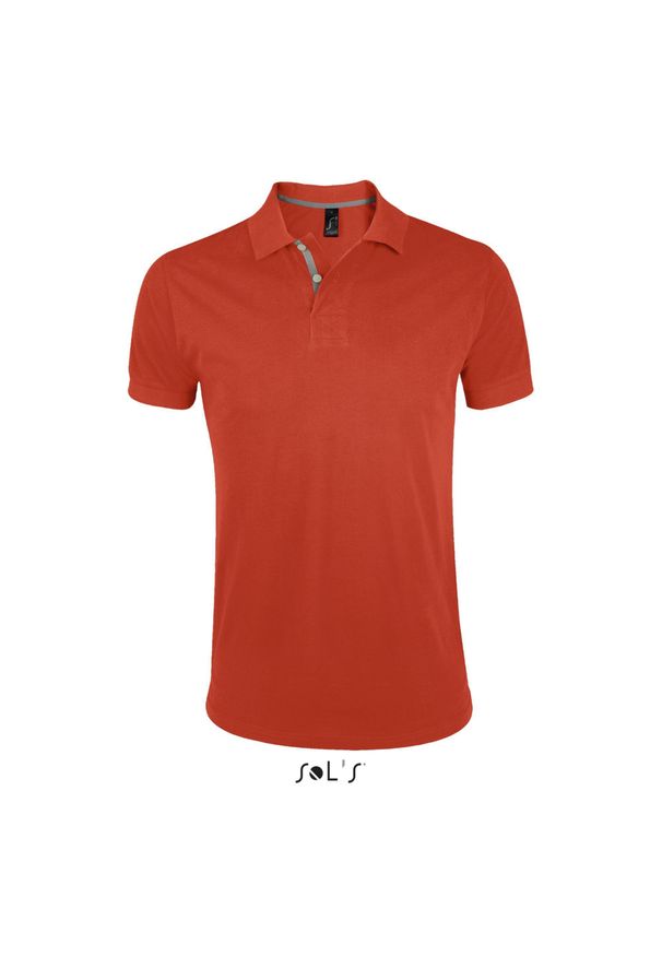 SOL'S - Polo Sol's Portland. Typ kołnierza: polo. Kolor: pomarańczowy. Styl: młodzieżowy