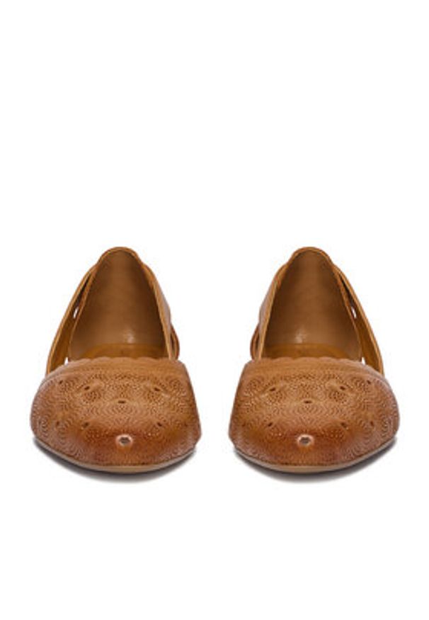 Lasocki Baleriny CEO-RST-KAJA-21 Brązowy. Kolor: brązowy. Materiał: skóra