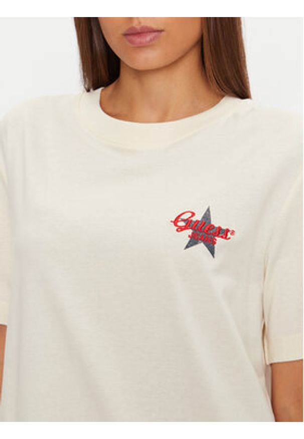Guess T-Shirt W4BI55 K8HM0 Różowy Oversize. Kolor: różowy. Materiał: bawełna