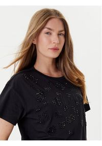 Liu Jo Sport T-Shirt TF5184 JS923 Czarny Relaxed Fit. Kolor: czarny. Materiał: bawełna. Styl: sportowy #3