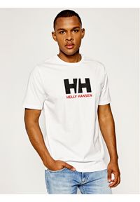 Helly Hansen T-Shirt Hh Logo 33797 Biały Regular Fit. Kolor: biały. Materiał: bawełna