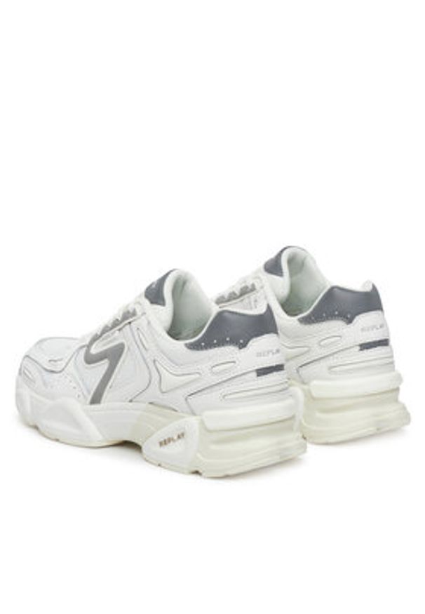 Replay - REPLAY Sneakersy GMS9M .000.C0010T Biały. Kolor: biały. Materiał: materiał