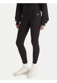 Tommy Jeans Legginsy Silver Script DW0DW21830 Czarny Slim Fit. Kolor: czarny. Materiał: syntetyk #1