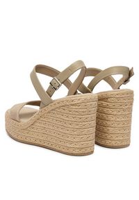 Calvin Klein Espadryle Wedge Espad 70 Webbing Lth HW0HW02901 Beżowy. Kolor: beżowy. Materiał: skóra #6