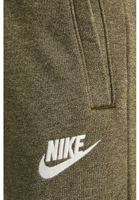 Nike - Spodnie Heritage Jogger. Kolor: oliwkowy. Materiał: bawełna, materiał, dzianina, lyocell, poliester. Wzór: gładki #5
