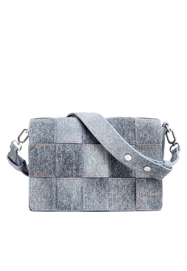 Desigual Torebka Yoko 25SAXP47 Szary. Kolor: szary. Materiał: skórzane