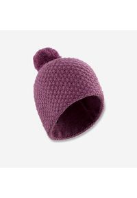 WEDZE - Czapka narciarska dla dorosłych Wedze Timeless 500. Kolor: fioletowy. Materiał: akryl, materiał. Sezon: zima. Styl: sportowy #1