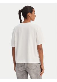 Morgan T-Shirt 261-DOURRA Biały Straight Fit. Kolor: biały. Materiał: syntetyk #3