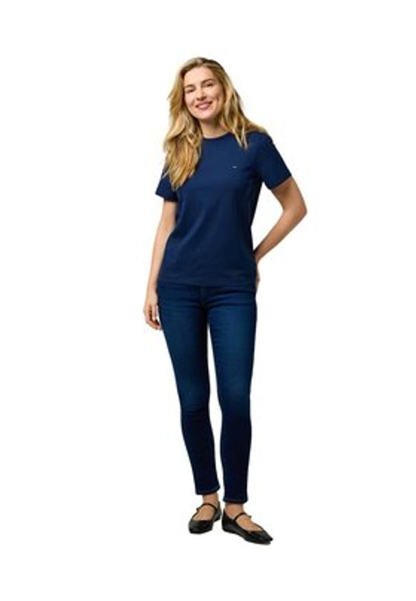 Wrangler Jeansy Sienna 112371151 Granatowy Slim Fit. Kolor: niebieski