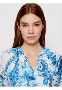BOSS - Boss Sukienka letnia Difloru 50454550 Niebieski Oversize. Kolor: niebieski. Materiał: jedwab. Sezon: lato. Typ sukienki: oversize