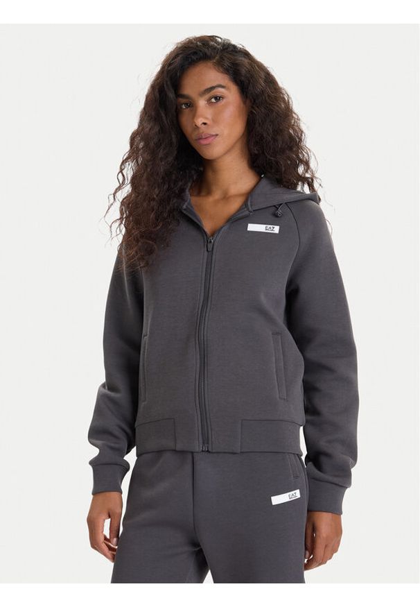 EA7 Emporio Armani Bluza 7W000675 AF13151 U8117 Szary Regular Fit. Kolor: szary. Materiał: bawełna, syntetyk
