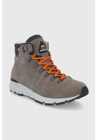 Zamberlan Buty zamszowe męskie kolor brązowy. Nosek buta: okrągły. Zapięcie: sznurówki. Kolor: brązowy. Materiał: zamsz. Technologia: Gore-Tex #5