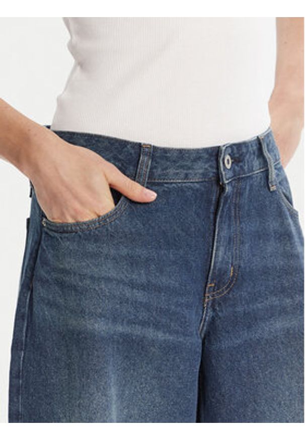 Karl Lagerfeld Jeans Jeansy A3W10079 Niebieski Wide Leg. Kolor: niebieski