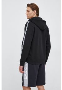 Lacoste bluza męska kolor czarny z kapturem z nadrukiem SH5065-031. Typ kołnierza: kaptur. Kolor: czarny. Materiał: dzianina. Wzór: nadruk #4
