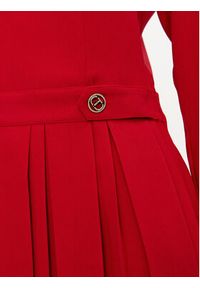 TwinSet - TWINSET Sukienka codzienna 242TT2171 Czerwony Loose Fit. Okazja: na co dzień. Kolor: czerwony. Materiał: syntetyk. Typ sukienki: proste. Styl: casual #4