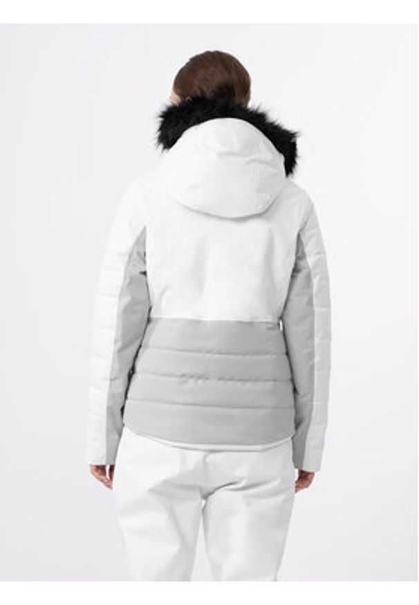 4f - 4F Kurtka narciarska 4FAW23TTJAF337 Szary Slim Fit. Kolor: szary. Materiał: syntetyk. Sport: narciarstwo