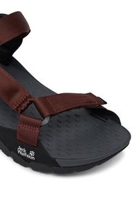 Jack Wolfskin Sandały Ridge A65589 Brązowy ciemny. Kolor: brązowy. Materiał: materiał #2