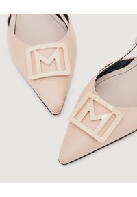 Marella - MARELLA - Skórzane sandały Bocca. Zapięcie: pasek. Kolor: różowy, wielokolorowy, fioletowy. Materiał: skóra. Wzór: aplikacja. Styl: elegancki #3