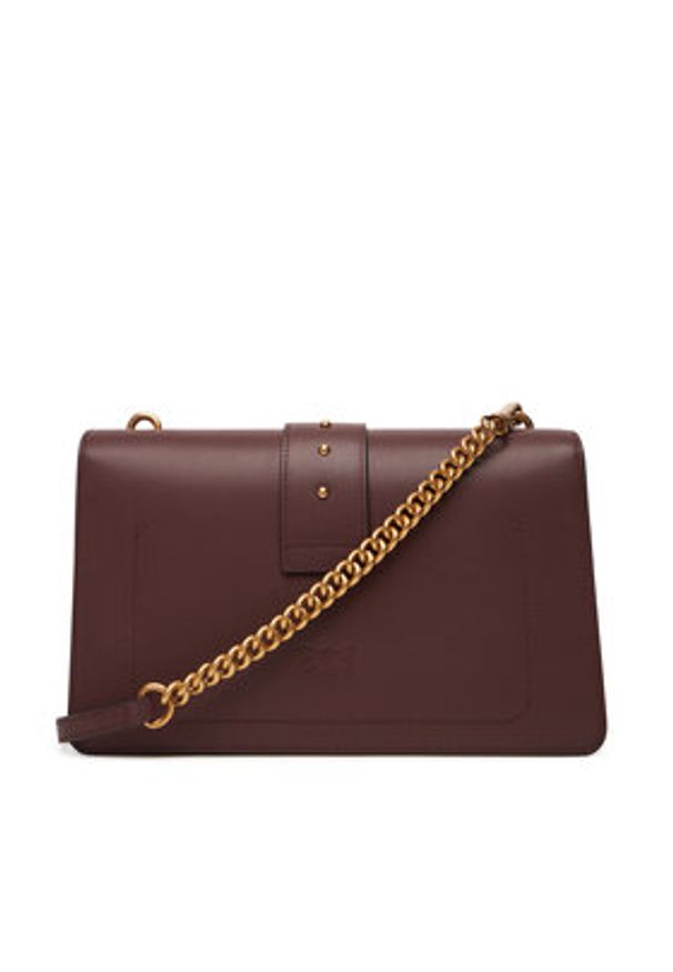 Pinko - PINKO Torebka Love One Classic ST.CL Al 25-26 PLTT 105857 A0F1 Bordowy. Kolor: czerwony. Materiał: skórzane