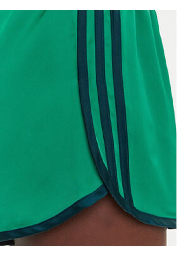 Adidas - adidas Szorty sportowe adicolor 3-Stripes Sprinter JZ3512 Zielony Loose Fit. Kolor: zielony. Materiał: syntetyk