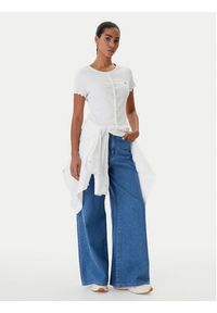 Tommy Jeans Bluzka DW0DW20377 Biały Slim Fit. Kolor: biały. Materiał: bawełna #5