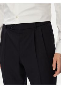 BOSS Spodnie garniturowe H-Perin-263 50567532 Granatowy Tapered Fit. Kolor: niebieski. Materiał: wełna #2