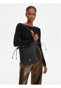 Pinko - PINKO Torba SECCHIELLO CLASSIC 104305 A29Q L84Q Czarny. Kolor: czarny. Materiał: skórzane #5