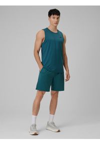 4f - 4F Koszulka treningowa regular szybkoschnąca męska - czerwona XXL. Kolor: zielony. Długość rękawa: bez rękawów. Sport: fitness #2