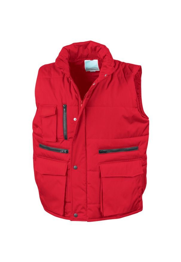 RESULT - Kamizelki puchowe Result Matelassé Ripstop. Kolor: czerwony. Materiał: puch