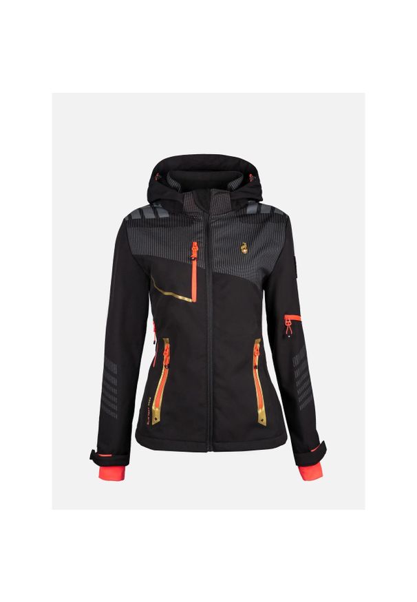 Damska kurtka wodoodporna Aulp Fecla. Kolor: czarny. Sport: turystyka piesza